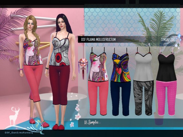  The Sims Resource: Pijama Mollisfructum by DanSimsFantasy
