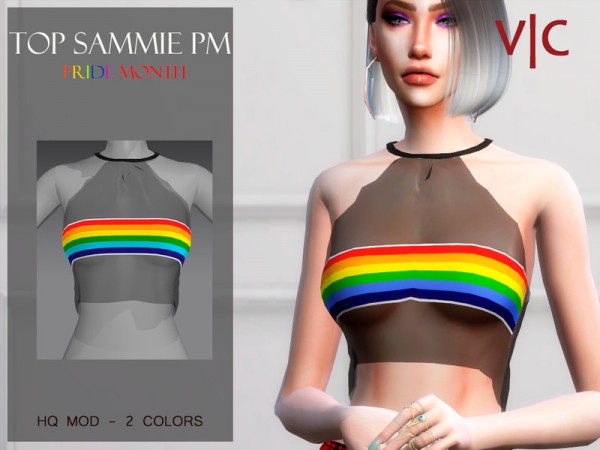  The Sims Resource: Sammie Top by Viy Sims