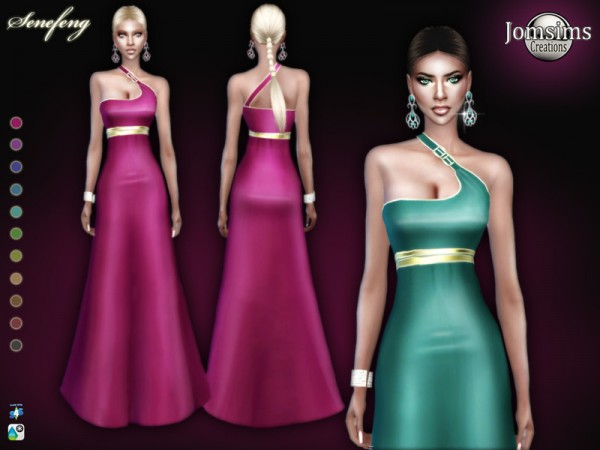  The Sims Resource: Senefeng dress by jomsims