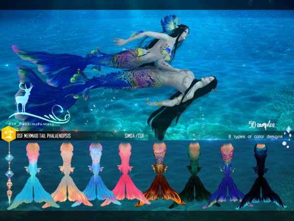  The Sims Resource: Mermaid tail phalaenopsis by DanSimsFantasy