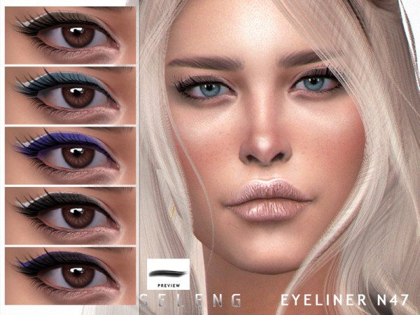  The Sims Resource: Eyeliner N47 by Seleng