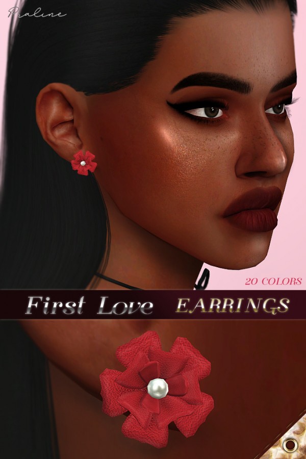  Praline Sims: Love Words earrings