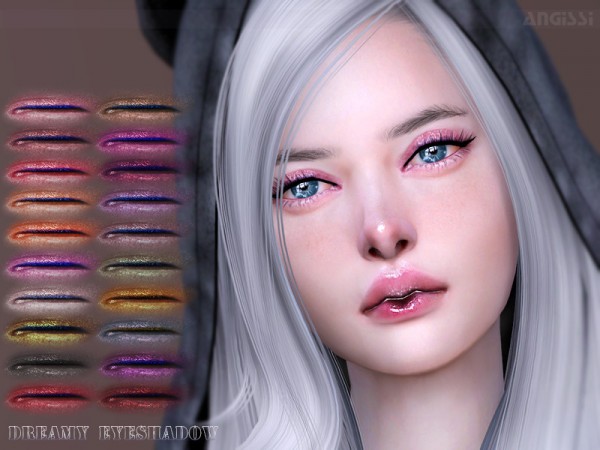  The Sims Resource: Dreamy Eyeshadow by ANGISSI
