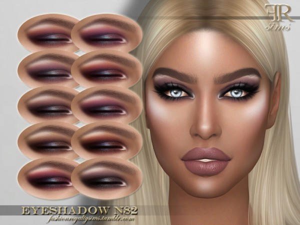  The Sims Resource: Eyeshadow N82 by FashionRoyaltySims