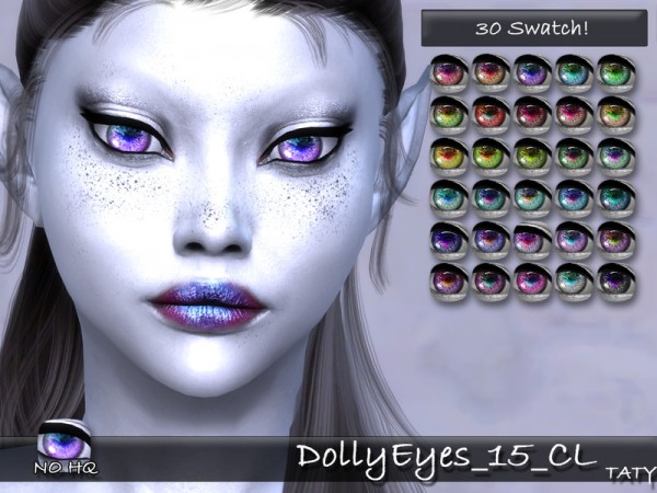  The Sims Resource: Dolly Eyes 15 CL by tatygagg