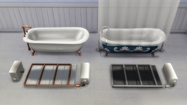  Mod The Sims: Off Grid Bath and Shower Tubs by K9DB