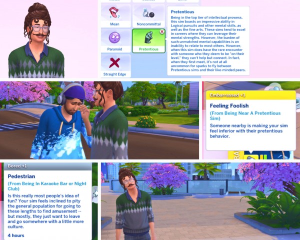  Mod The Sims: Pretentious Trait by blic block