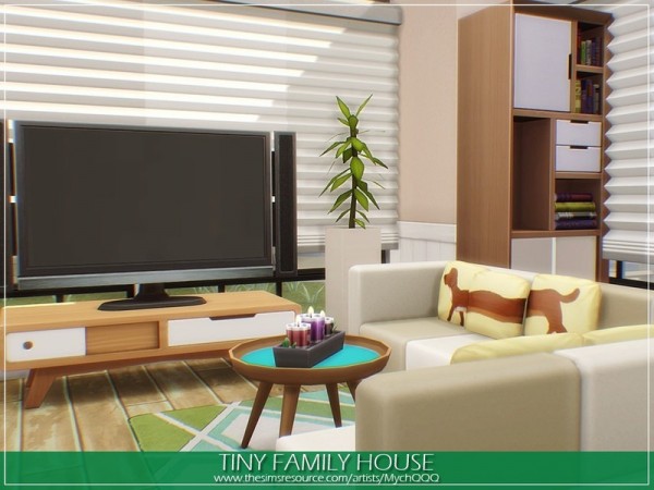  The Sims Resource: Tiny Family House by MychQQQ