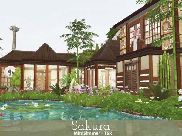  The Sims Resource: Sakura House by Mini Simmer