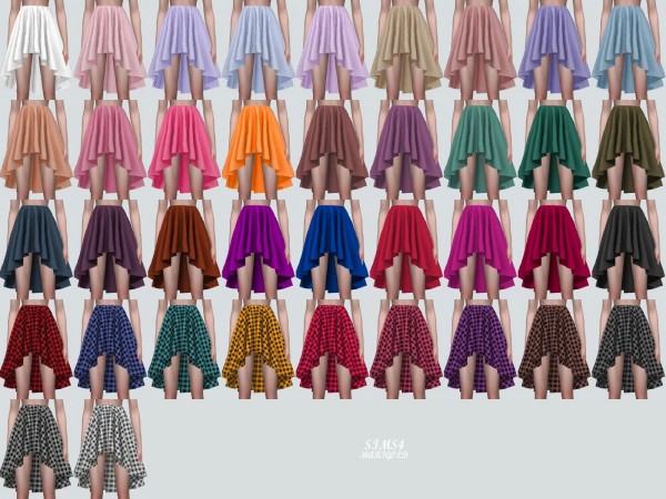  SIMS4 Marigold: BB Mesh Mini Skirt V4
