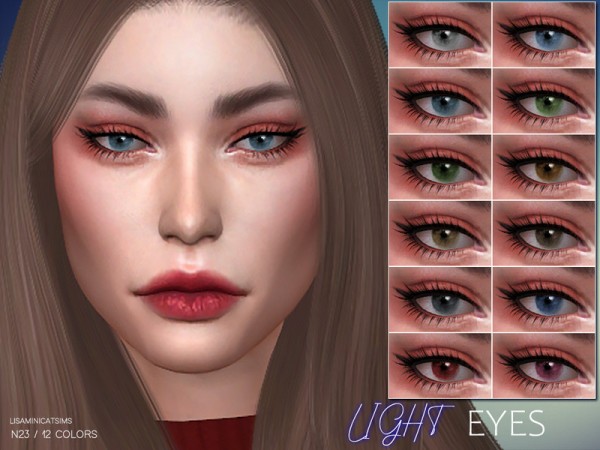 The Sims Resource: Light Eyes N23 by Lisaminicatsims