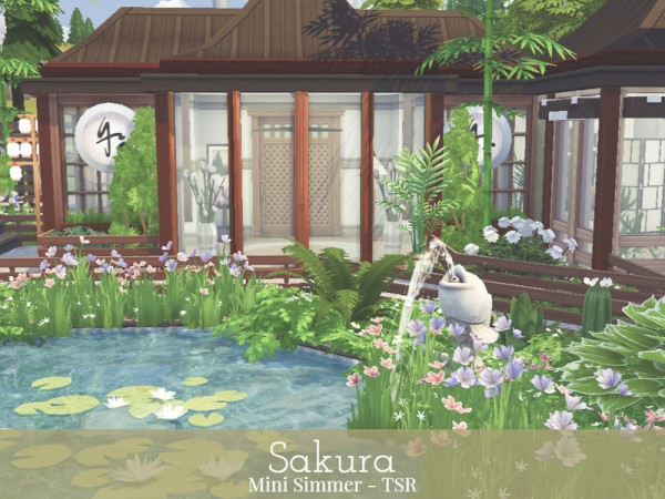  The Sims Resource: Sakura House by Mini Simmer