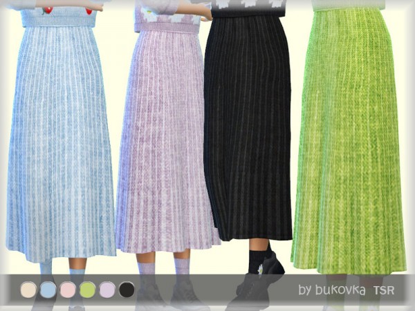  The Sims Resource: Skirt Knitted by bukovka
