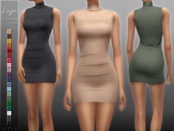  The Sims Resource: Kaya Dress by Sifix
