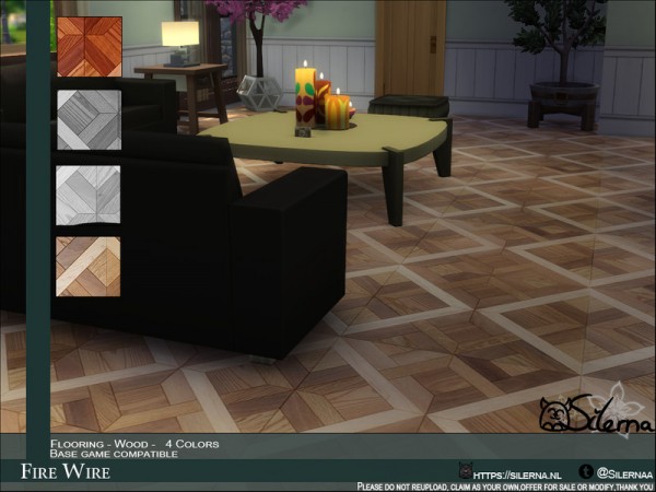  The Sims Resource: Fire Wire Floors by Silerna