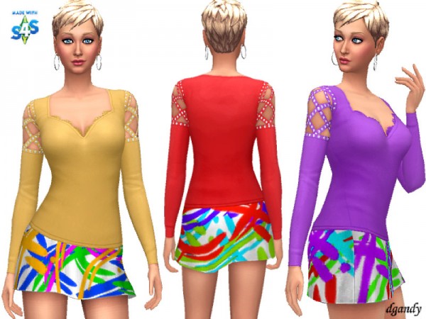  The Sims Resource: Dress 20200201 by dgandy