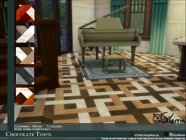  The Sims Resource: Chocolate Town Tiles by Silerna