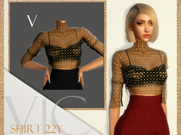  The Sims Resource: Shirt 22Y V by Viy Sims