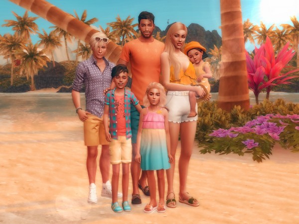  The Sims Resource: Family Portrait Pose by KatVerseCC