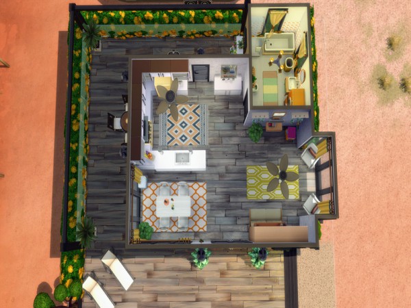  The Sims Resource: Bachelor/ette Pad house by LJaneP6