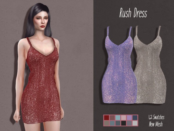  The Sims Resource: Rush Dress by Lisaminicatsims
