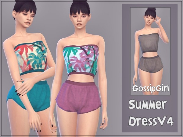  The Sims Resource: Summer Dress V4 by GossipGirl S4