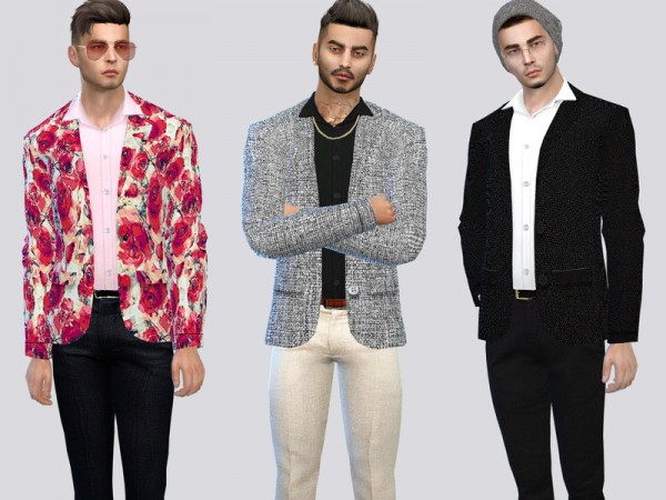  The Sims Resource: Blaise Casual Shirts by McLayneSims