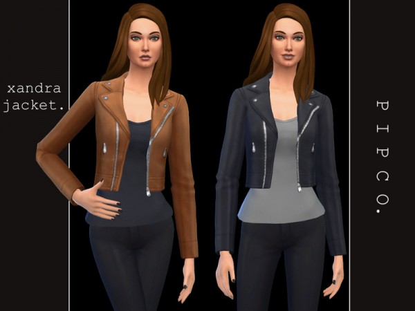  The Sims Resource: Xandra jacket by Pipco