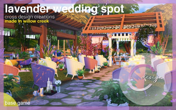 Cross Design: Lavender Wedding Spot