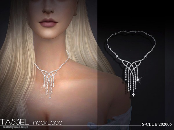  The Sims Resource: LL Necklace 202006 by S Club