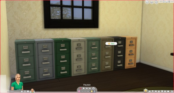  Mod The Sims: Storable File Cabinets by aldavor