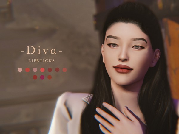  The Sims Resource: Diva Lips by Chih