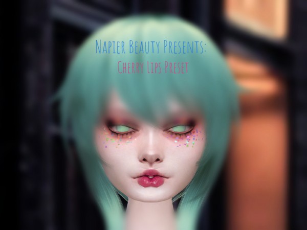  The Sims Resource: Cherry Lips Preset by Napier Beauty