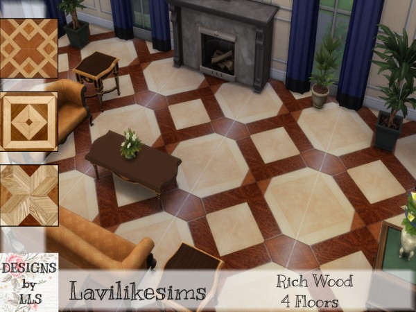  The Sims Resource: Rich Wood Floors by lavilikesims