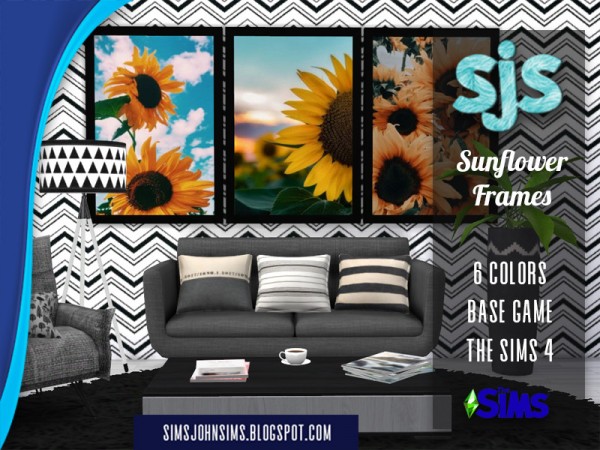  The Sims Resource: Sunflower Frames by SimsJohnSims