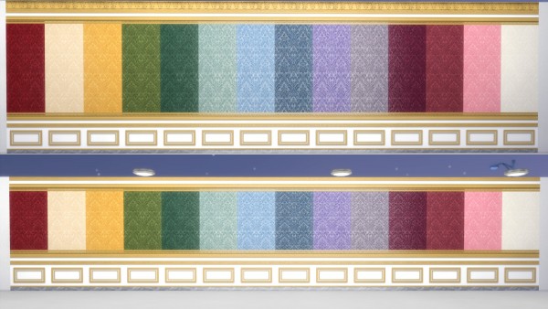  Mod The Sims: Salon des Nobles Wall Covering Set by TheJim07