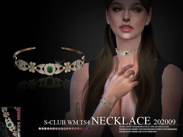  The Sims Resource: Necklace 202009 by S Club