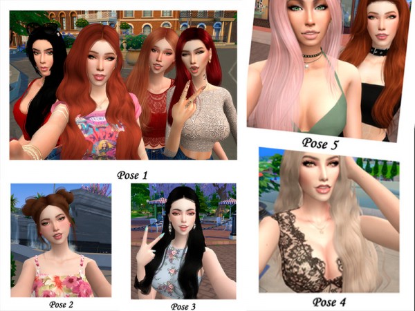  The Sims Resource: Selfi   Pose pack by Beto ae0