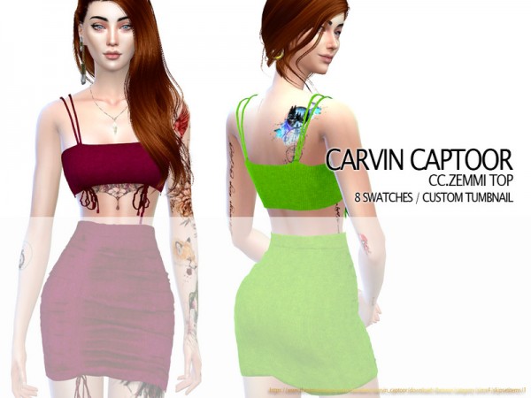  The Sims Resource: Zemmi Top by carvin captoor