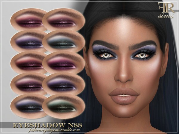  The Sims Resource: Eyeshadow N88 by FashionRoyaltySims