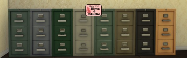  Mod The Sims: Storable File Cabinets by aldavor