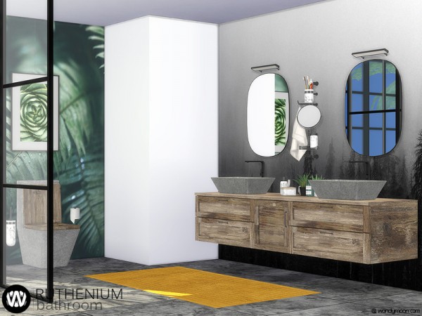  The Sims Resource: Ruthenium Bathroom by wondymoon