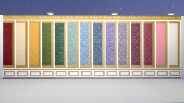  Mod The Sims: Salon des Nobles Wall Covering Set by TheJim07