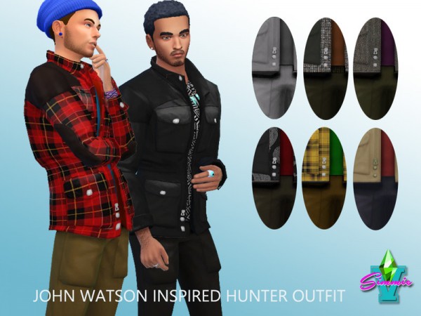  The Sims Resource: John Watson Hunting Outfit by SimmieV