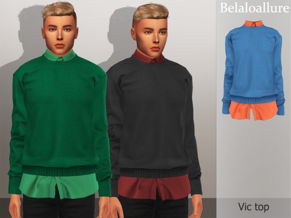  The Sims Resource: Belaloallure Vic top by belal1997