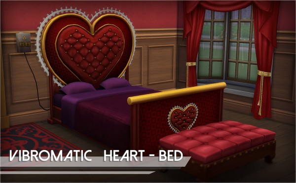  Sims 4 Studio: Hear Bed by Mathcope