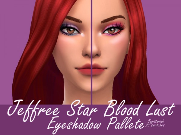  The Sims Resource: Jeffree Star Blood Lust Eyeshadow Palette by Sagittariah