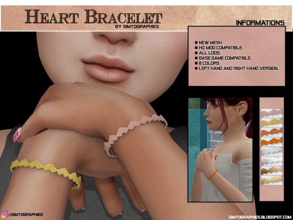  Simtographies: Heart Bracelet