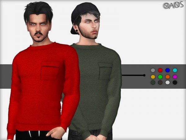  The Sims Resource: Pocket Sweater by OranosTR