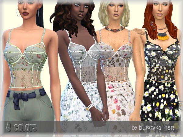  The Sims Resource: Top Corset by bukovka